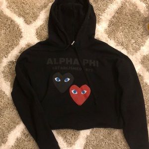 Alpha Phi cropped sweatshirt